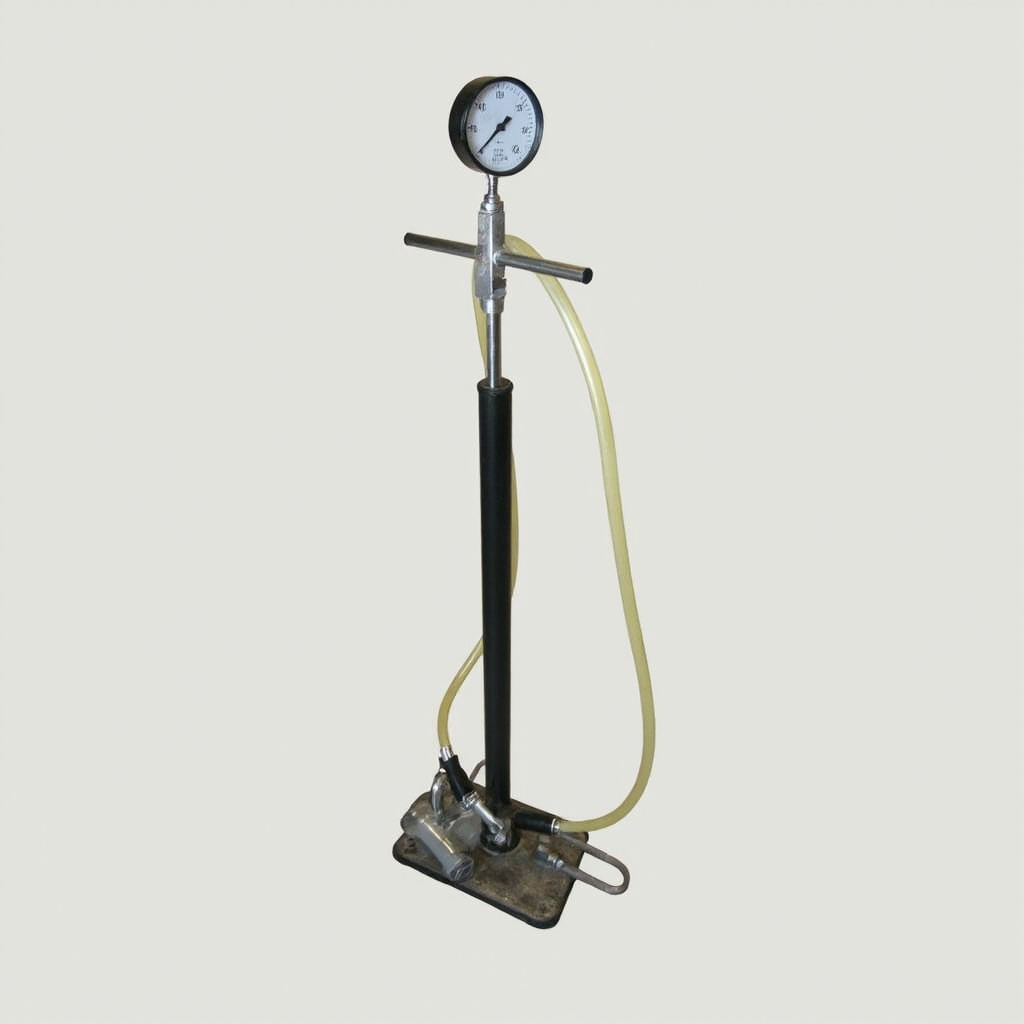Bike pump with gauge