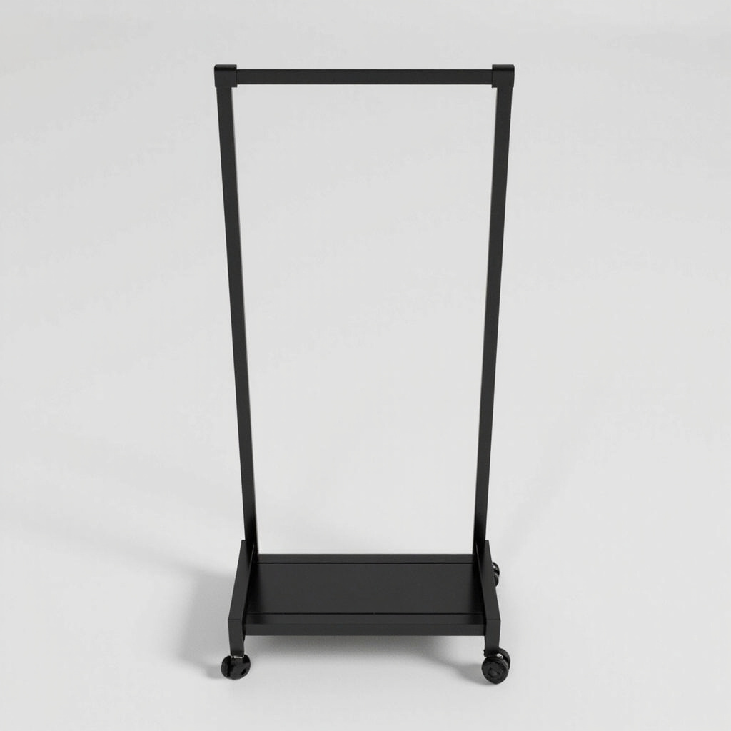 Clothes rack on wheels