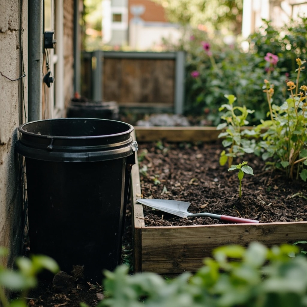 Composting in a small garden