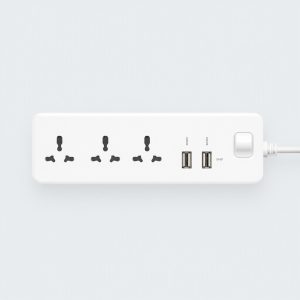 Extension cord with 4 sockets and USB