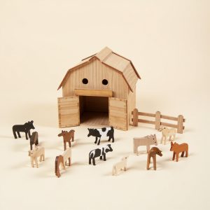 Farm animal play set