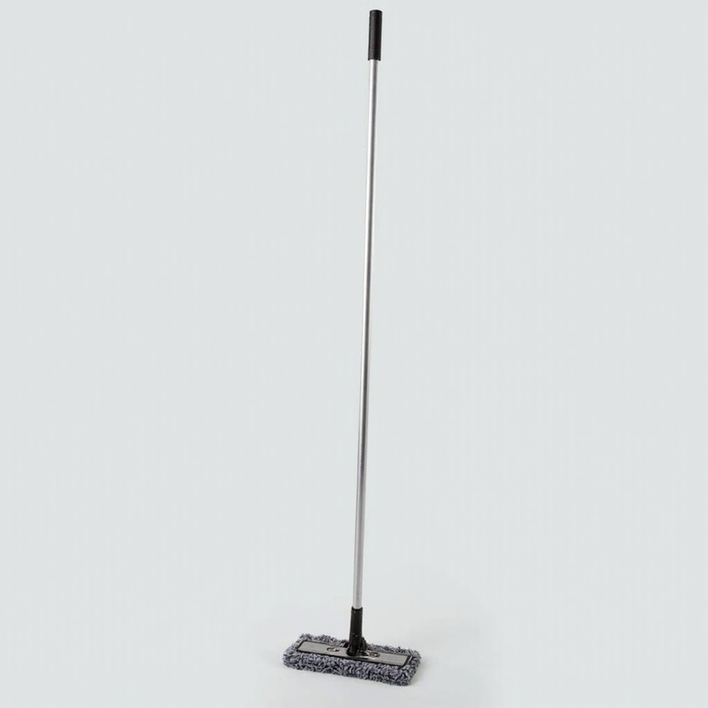 Flat mop with microfiber cover