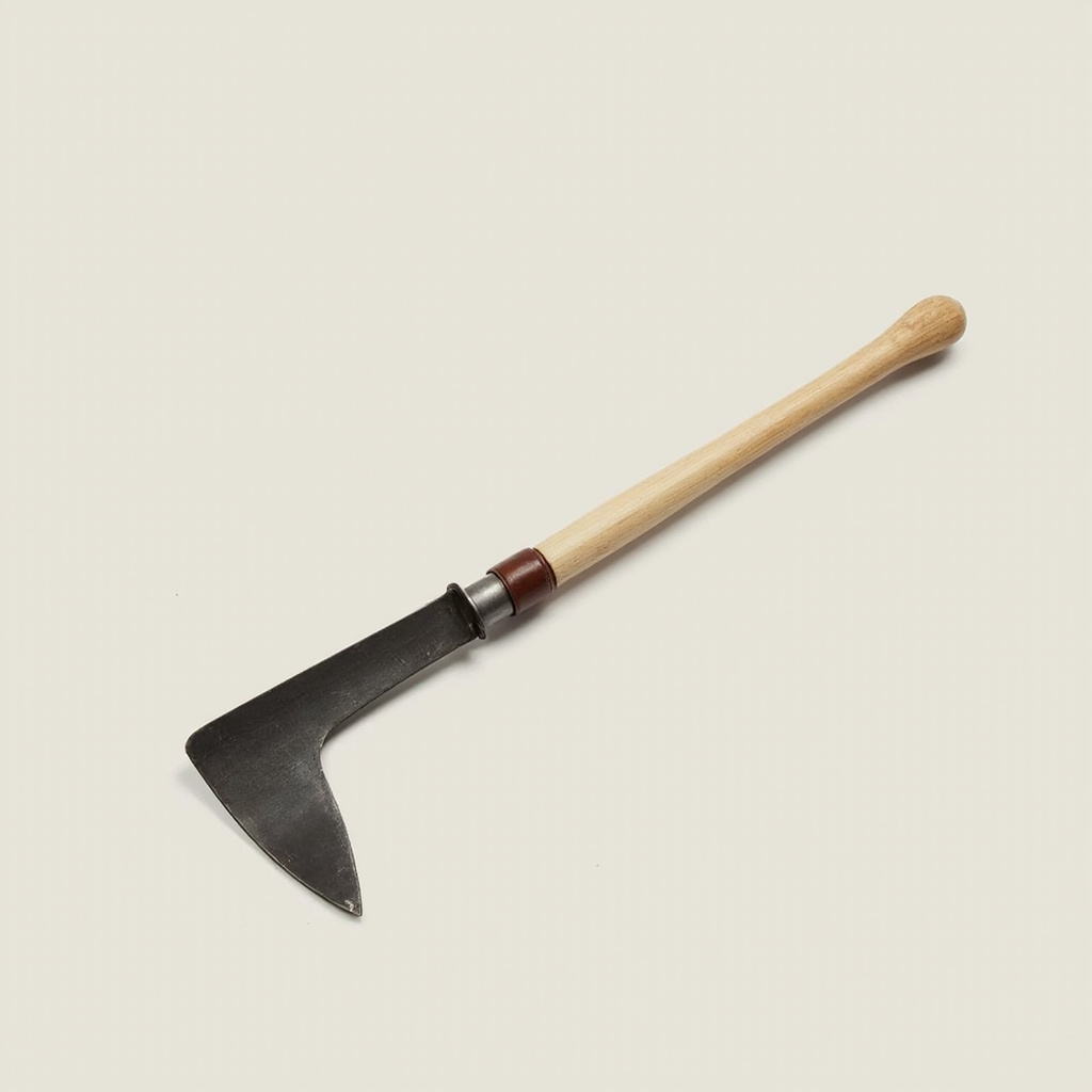 Hand hoe with ash handle