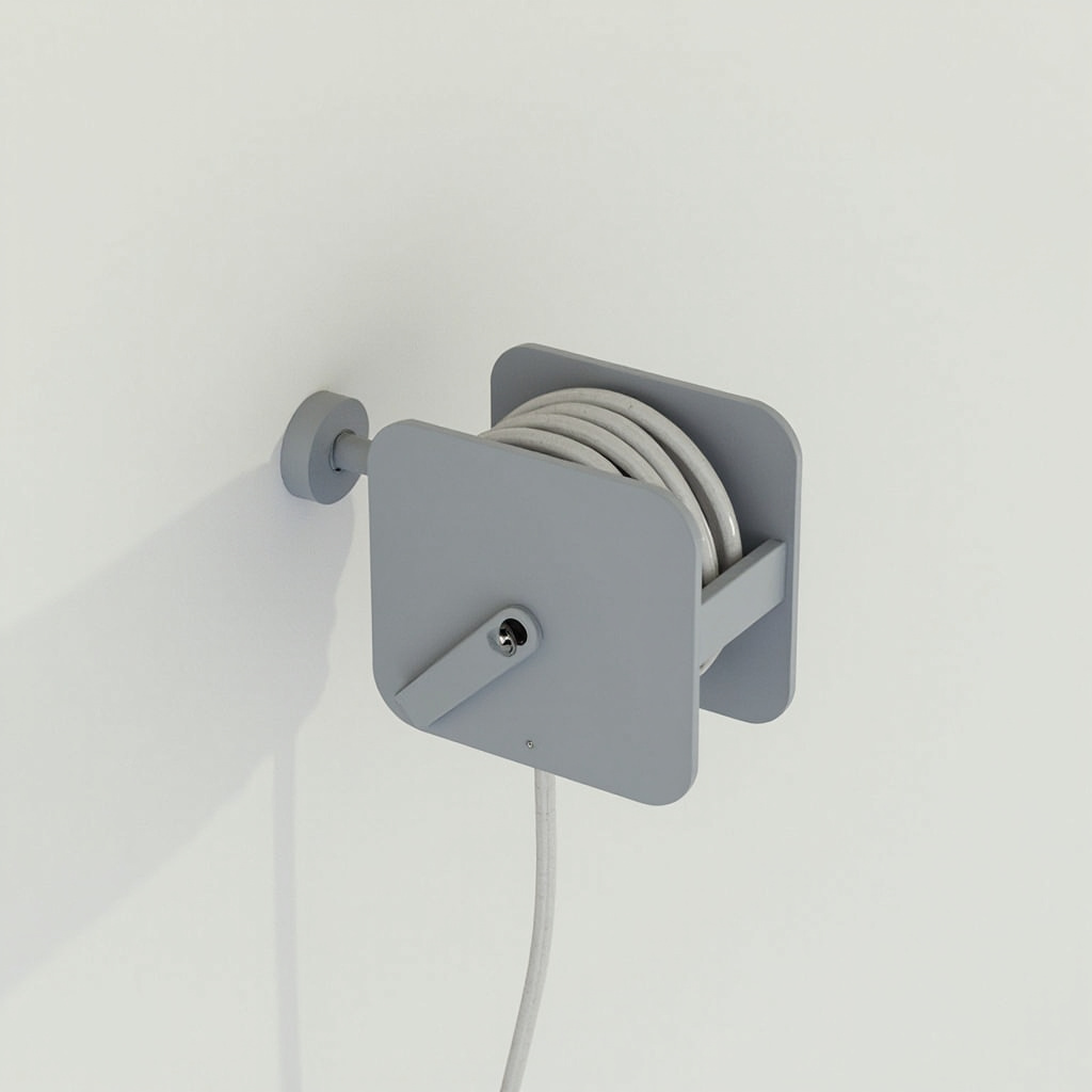 Hose reel, wall-mounted