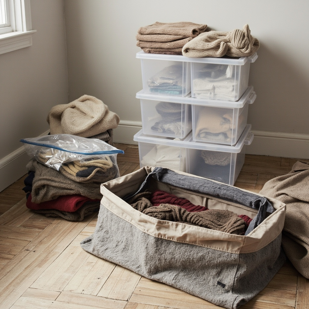 How to store winter clothes for the summer