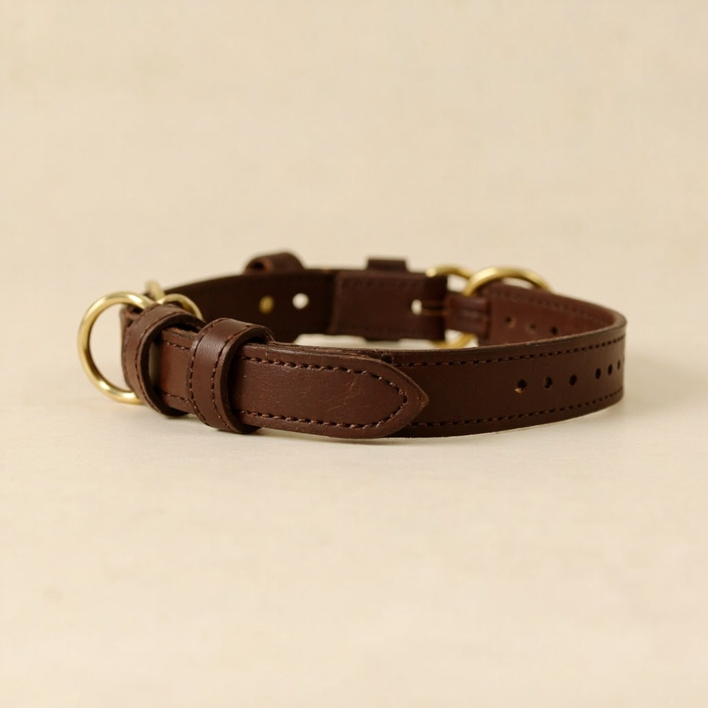 Leather dog collar