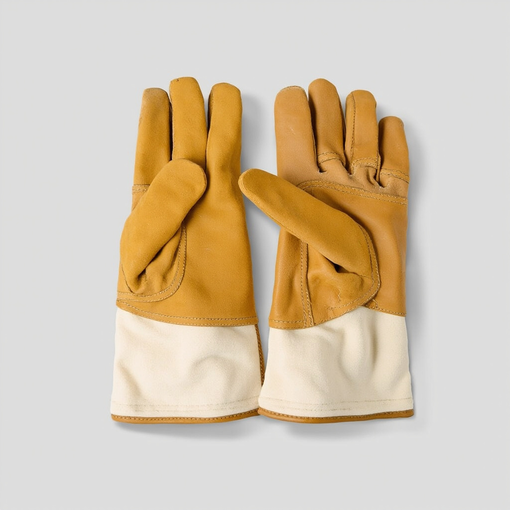 Leather work gloves