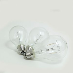 LED bulb E27, warm white, 3 pieces