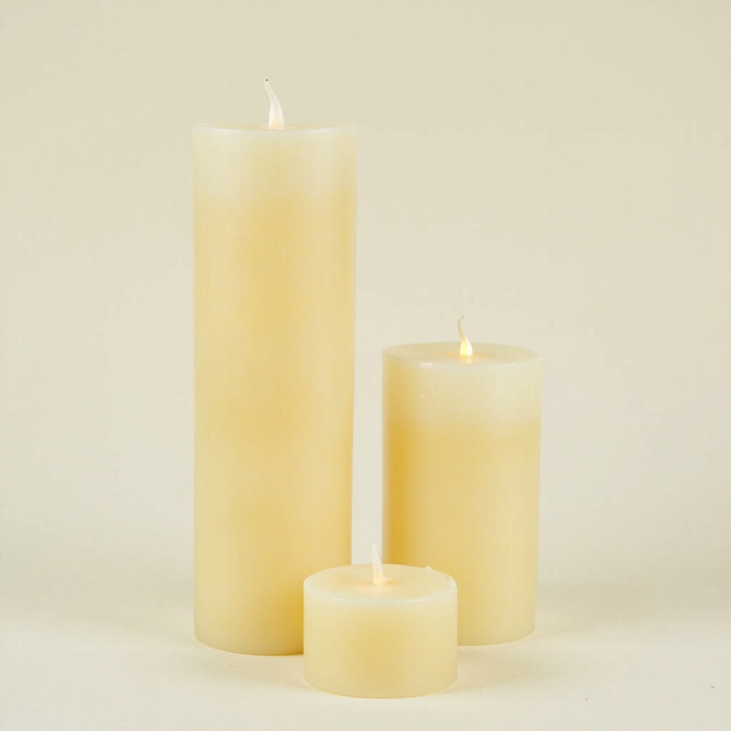 LED candles, set of 3