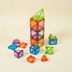 Magnetic building tiles, 60 pieces