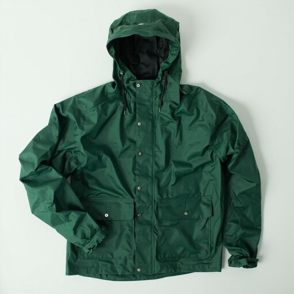 Men's rain jacket, green