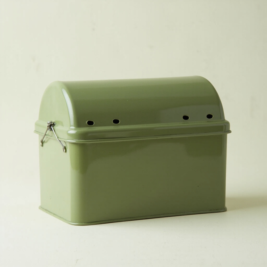 Metal bread bin