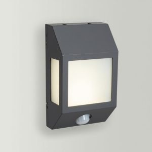 Outdoor wall lamp with motion sensor
