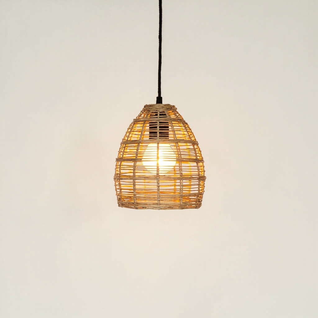 Rattan pendant lamp