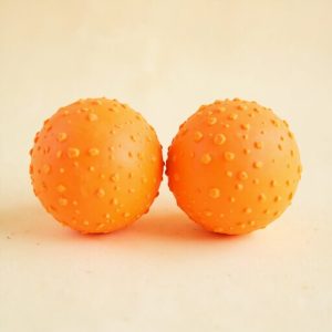 Rubber dog balls, 2 pieces