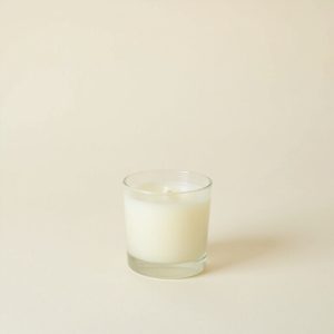 Scented candle in glass