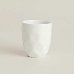 Stoneware toothbrush cup