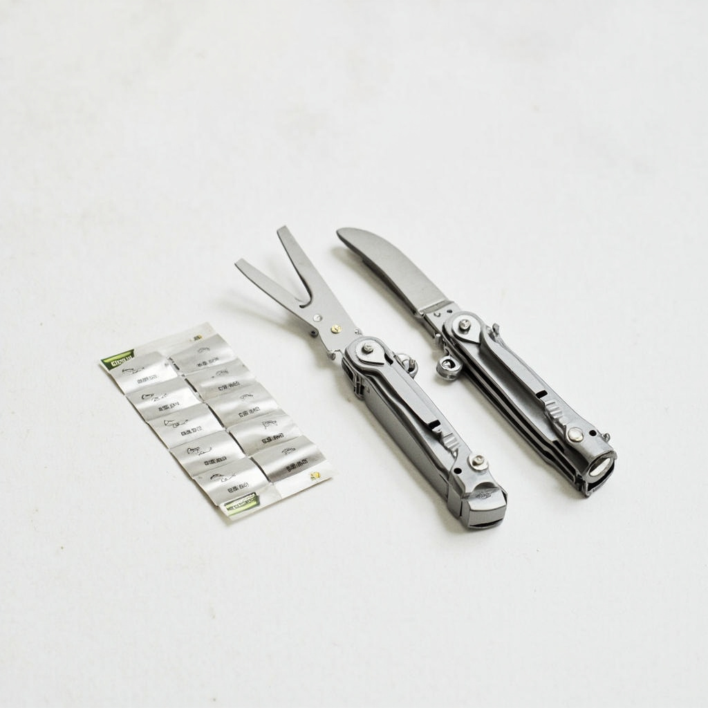 Utility knife with 10 blades