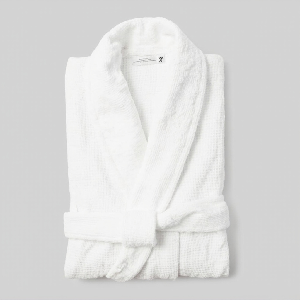 Waffle bathrobe