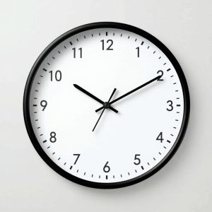 Wall clock with silent movement