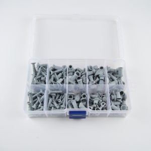 Wall plugs and screws, assortment of 400 pieces