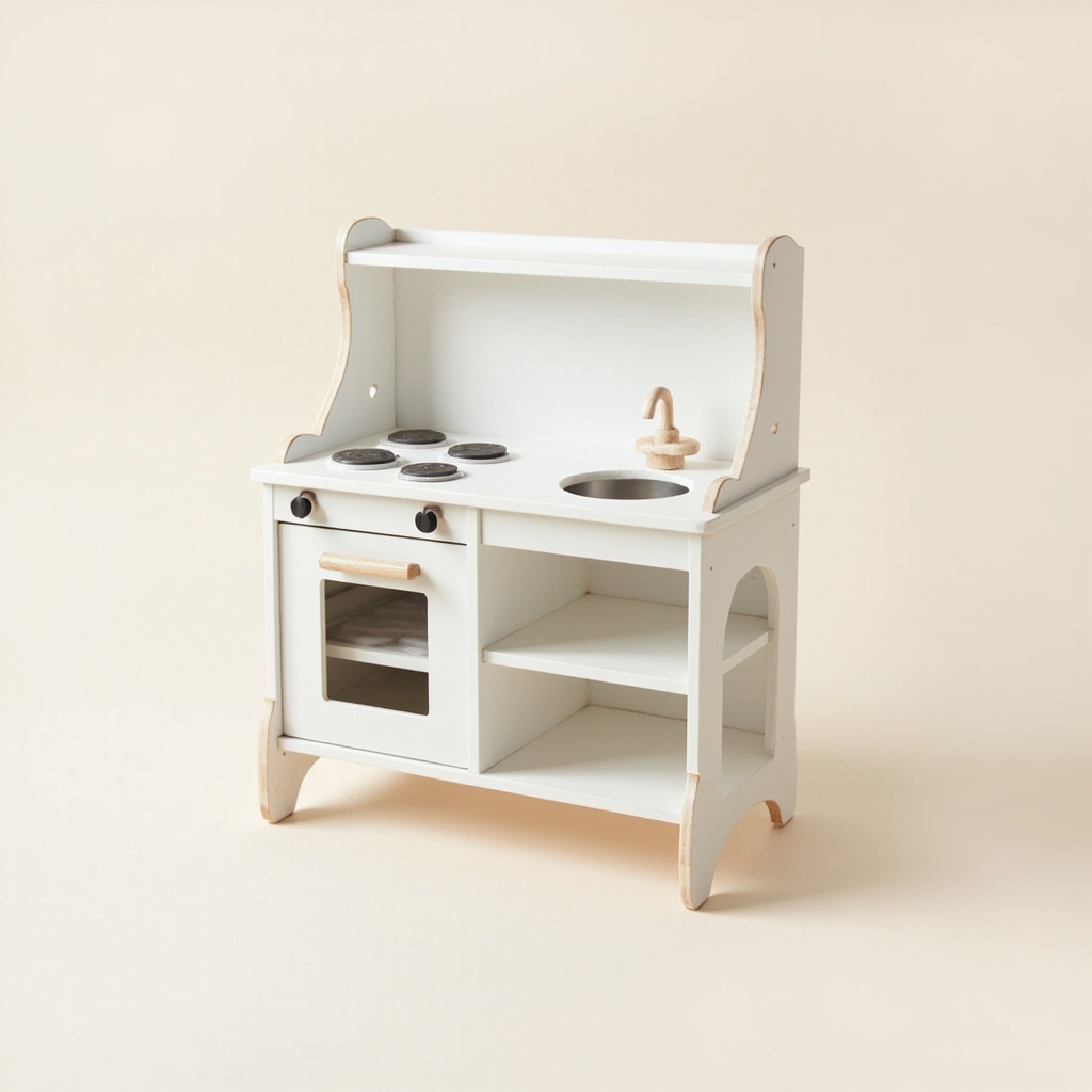 Wooden play kitchen