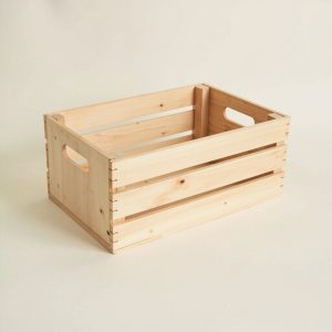 Wooden storage crate